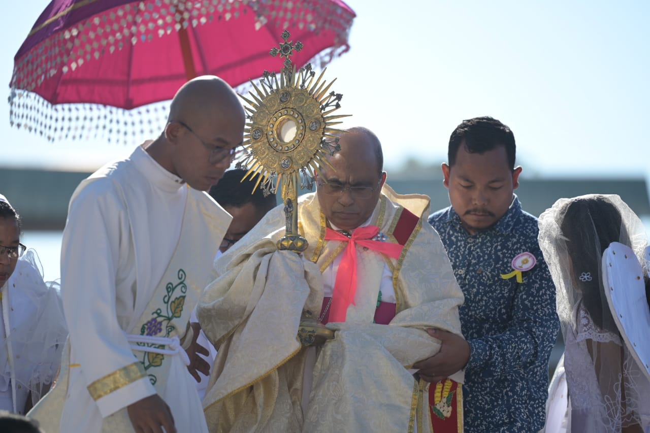 Tura Diocese marks Golden Jubilee with majestic eucharistic procession