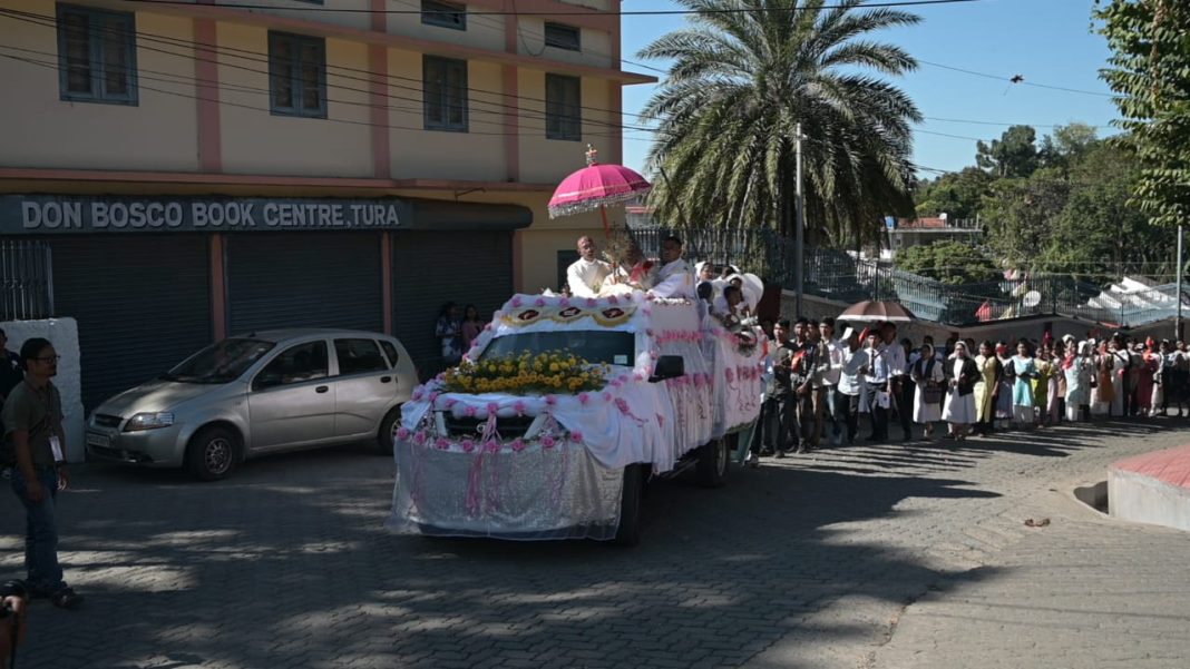 Tura Diocese marks Golden Jubilee with majestic eucharistic procession