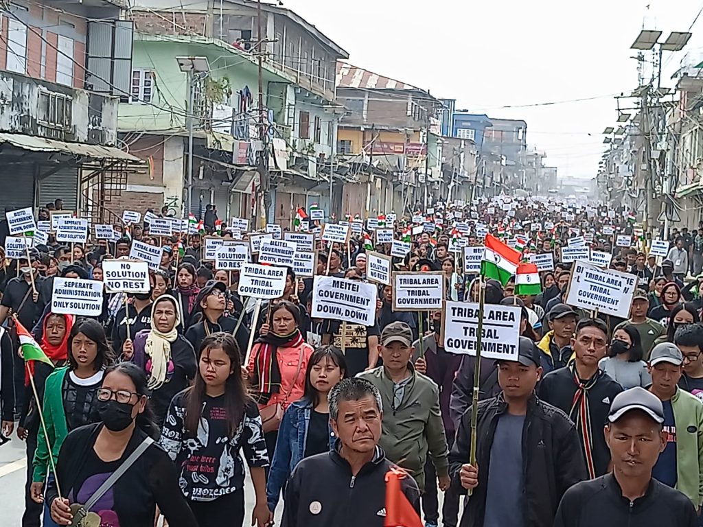 The rally was backed by the Joint Philanthropic Organisation (JPO) in terms of arrangement and other logistics and was flagged off by N. Neihsial, Finance Secretary of Christian Goodwill Mission at Lamka Public ground Hiangtam around 10:30 AM.