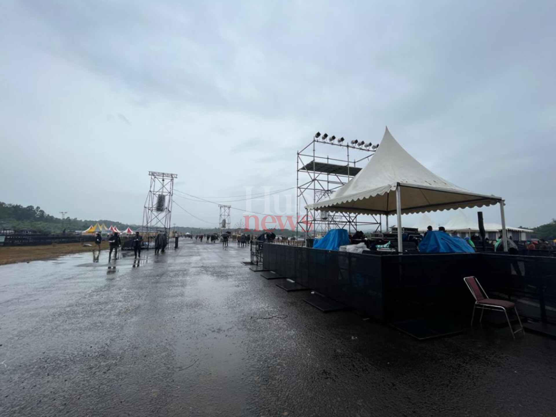 IN PICS | Rain plays spoilsport ahead of Me'gong Festival inaugural