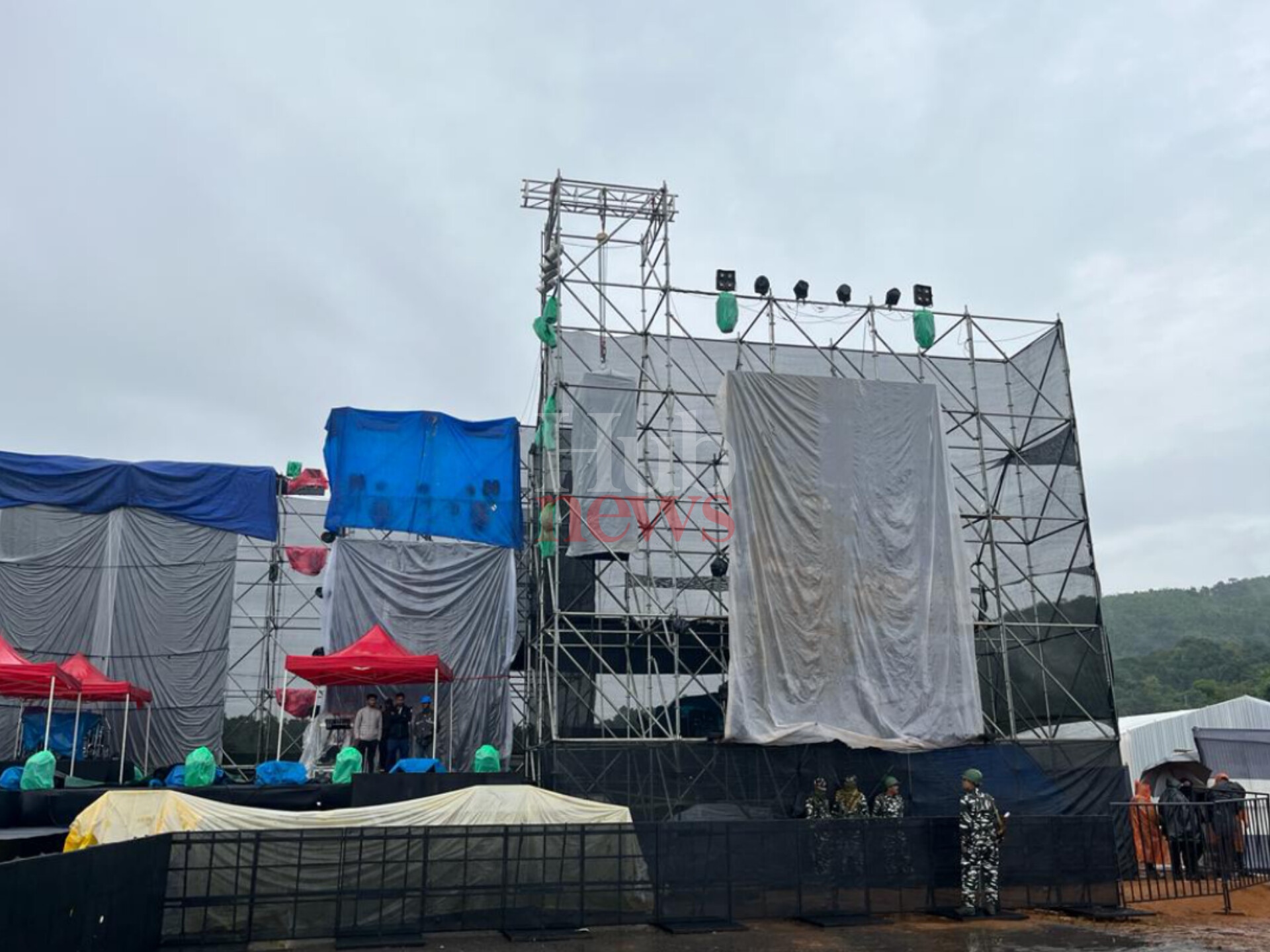 IN PICS | Rain plays spoilsport ahead of Me'gong Festival inaugural