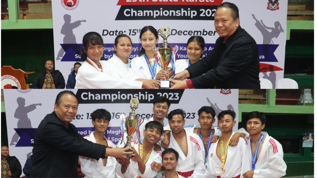 East Khasi Hills win Women's & Men's titles at 29th State Karate Championship