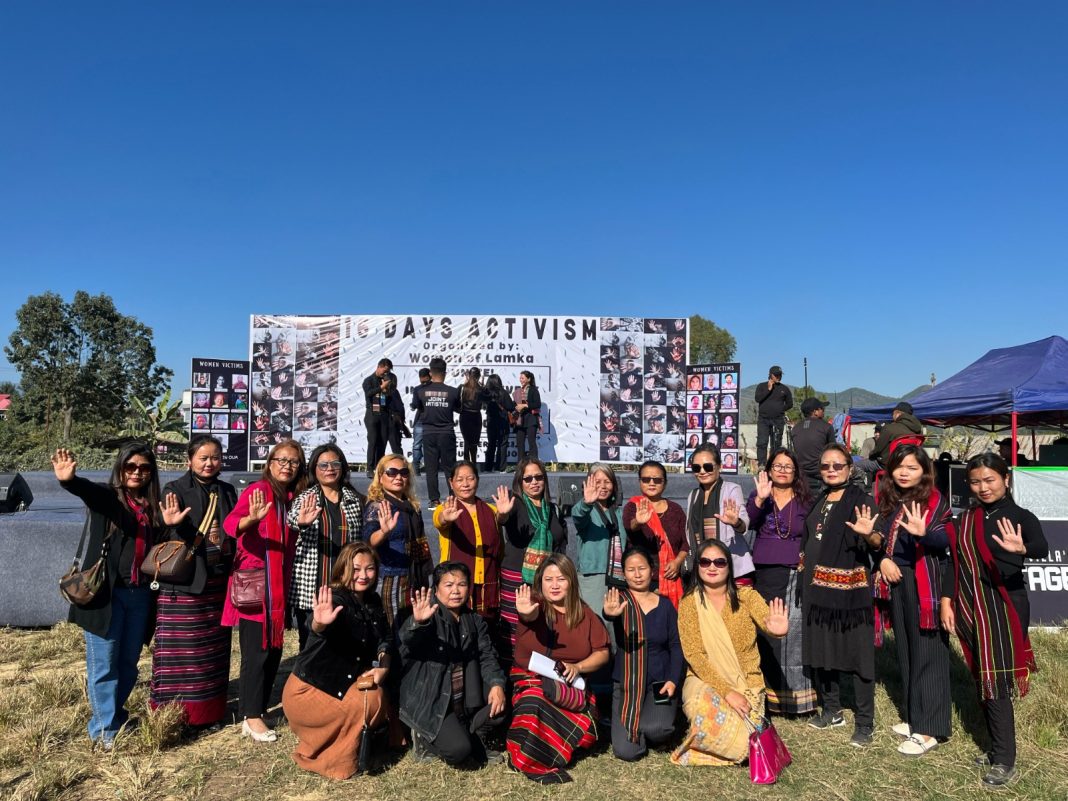 Women of Lamka in Manipur cry out for justice to mark 16 Days Activism on violence against women