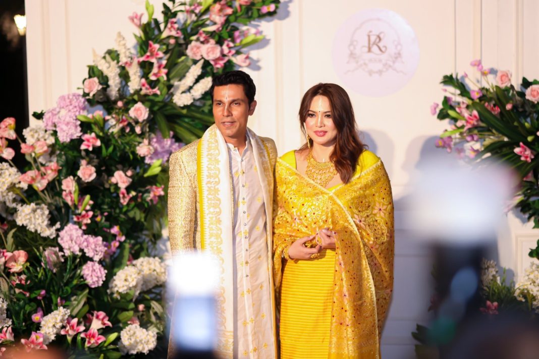 'From 'I' to 'We' in a happily ever after': Randeep Hooda, Lin Laishram glow in ethnic golden outfits