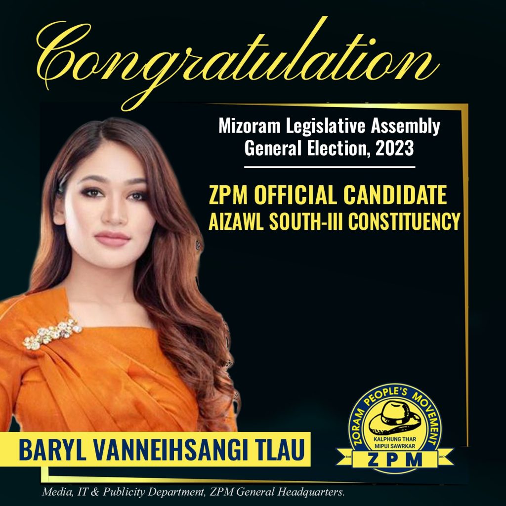 Vanneihsangi, 32-year-old of Zoram People's Movement (ZPM), won from Aizawl South-III constituency by 1,414 votes.