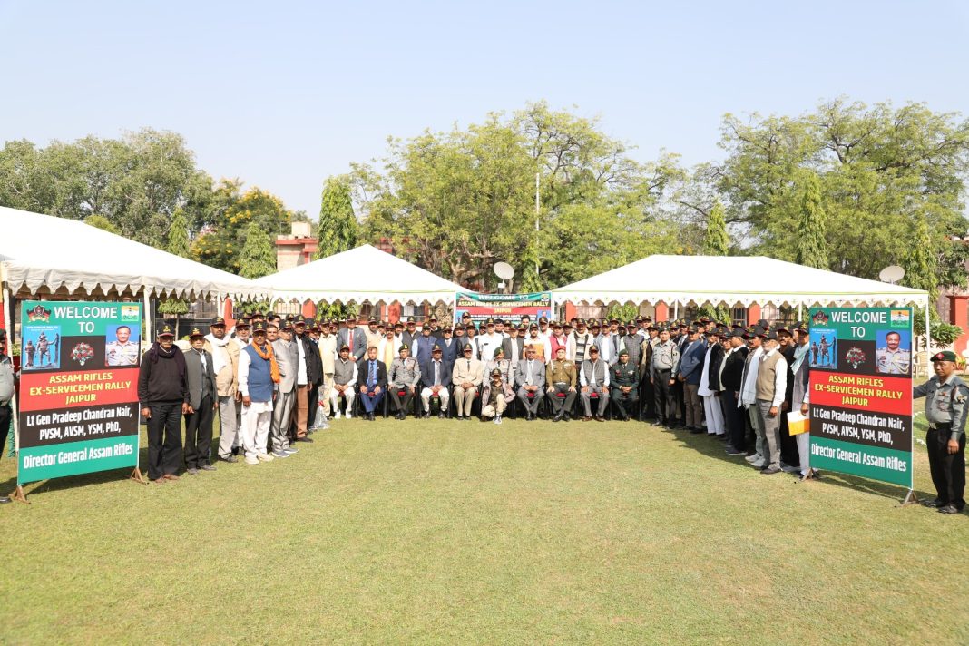 Assam Rifles organises mega Ex-Servicemen rally at Jaipur