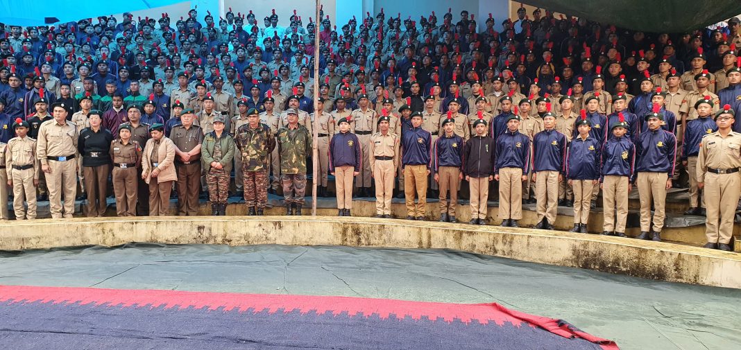 National Cadet Corps-ni gita Ek Bharat Shrestha Bharat Camp-ko NEHU-o ong•atenga