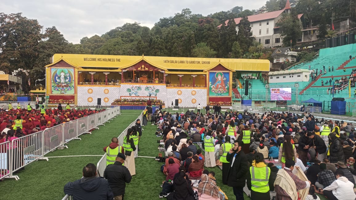 Dalai Lama draws 30,000 devotees in Gangtok as he imparts wisdom on Bodhisattva teachings