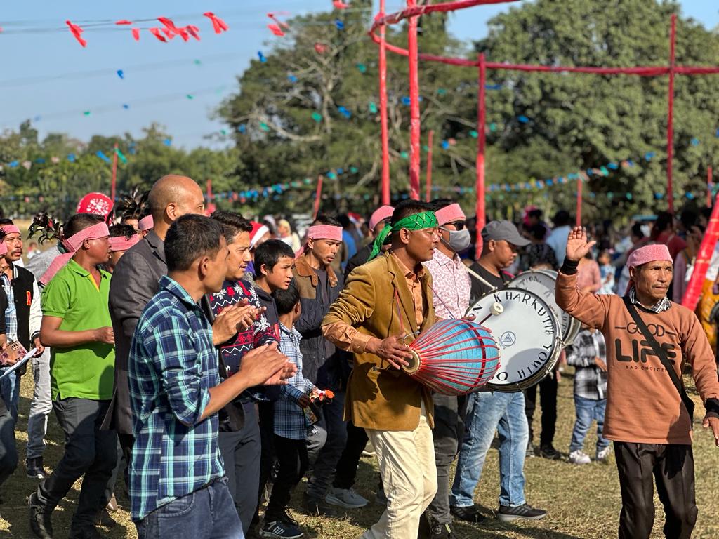 In Pics: Kharkutta in North Garo Hills celebrates Christmas morning with traditional dance