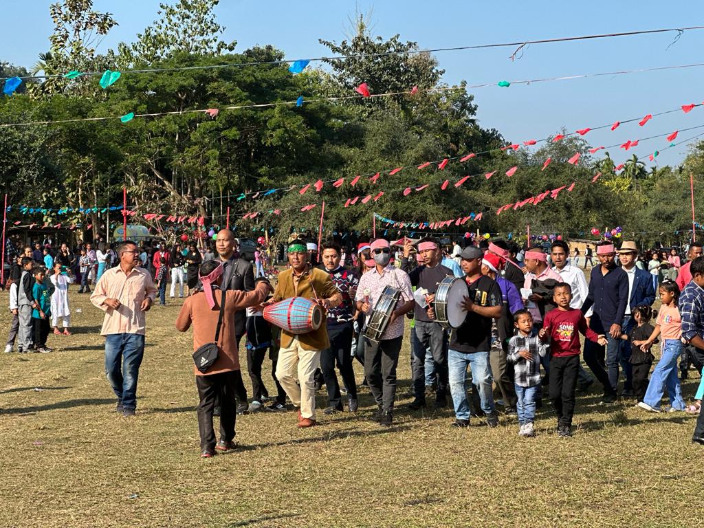 In Pics: Kharkutta in North Garo Hills celebrates Christmas morning with traditional dance