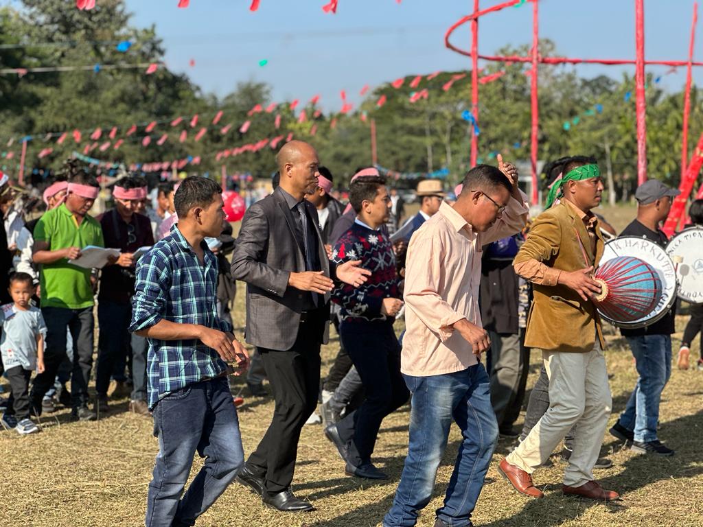 In Pics: Kharkutta in North Garo Hills celebrates Christmas morning with traditional dance