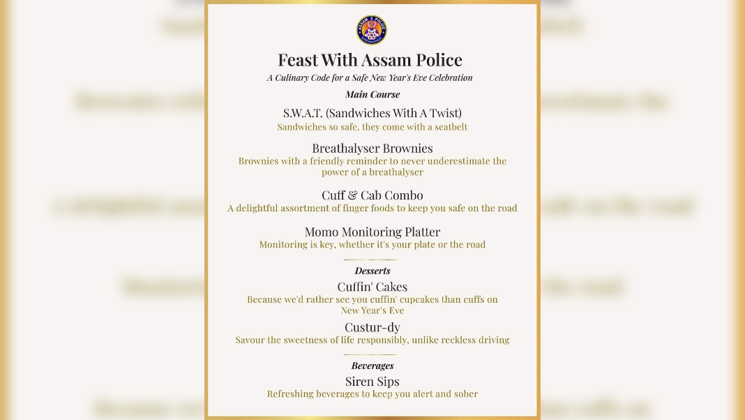 Assam police prepares special food fest for New Year eve; Our Advice – keep away