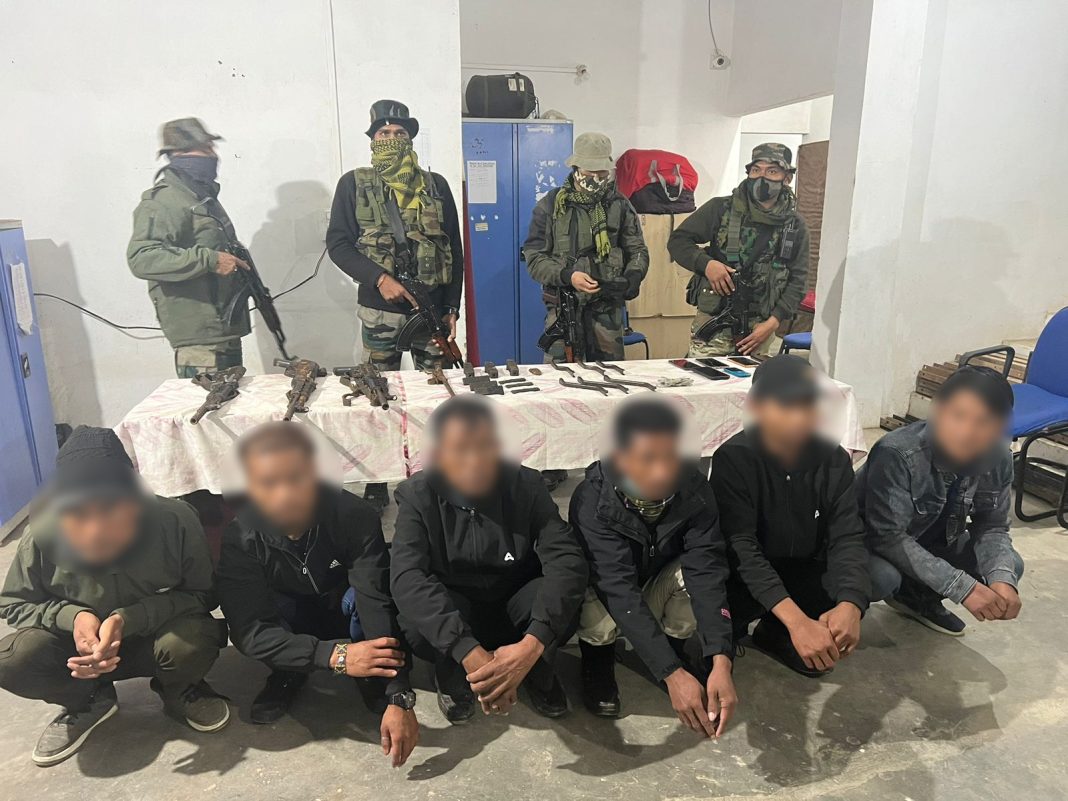 Arunachal Pradesh: Six hardcore NSCN(IM) operatives held with arms and ammunition in Longding