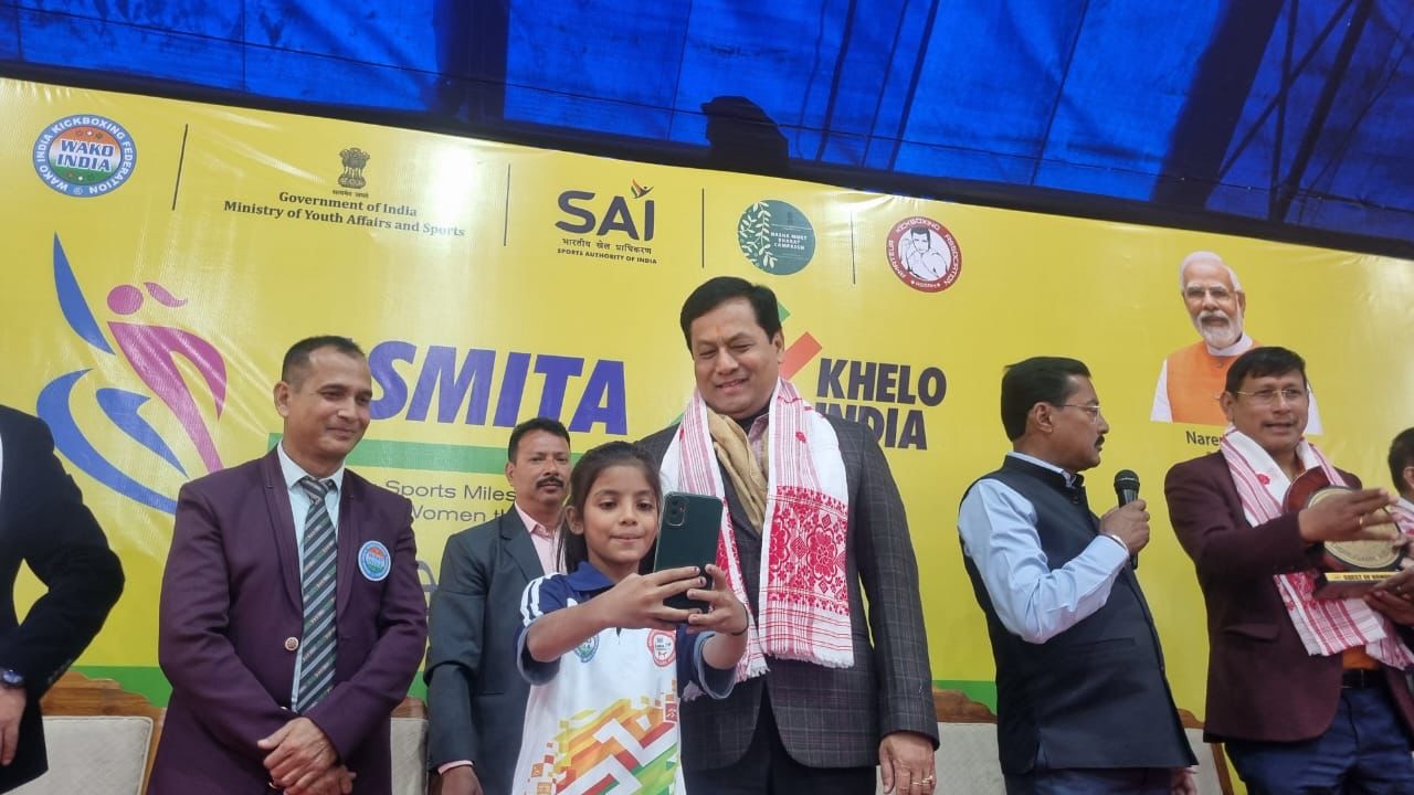 Minister Sonowal inspires athletes and advocates wellness at Khelo India Women’s kickboxing league in Dibrugarh