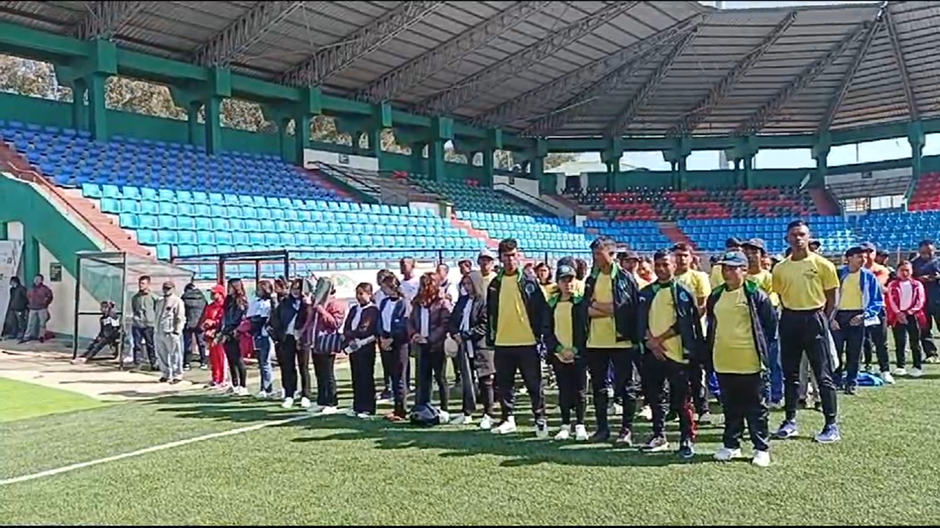 Meghalaya Games 2024: Khaweh lama u Myntri ia ka torch relay na SSA Stadium, Polo