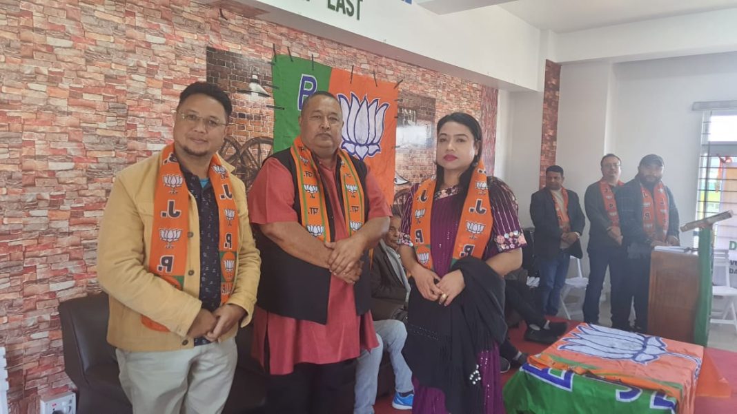 Boost for BJP in East Jaintia Hills; Jhanika Siangshai & Jiedlang Sana join party