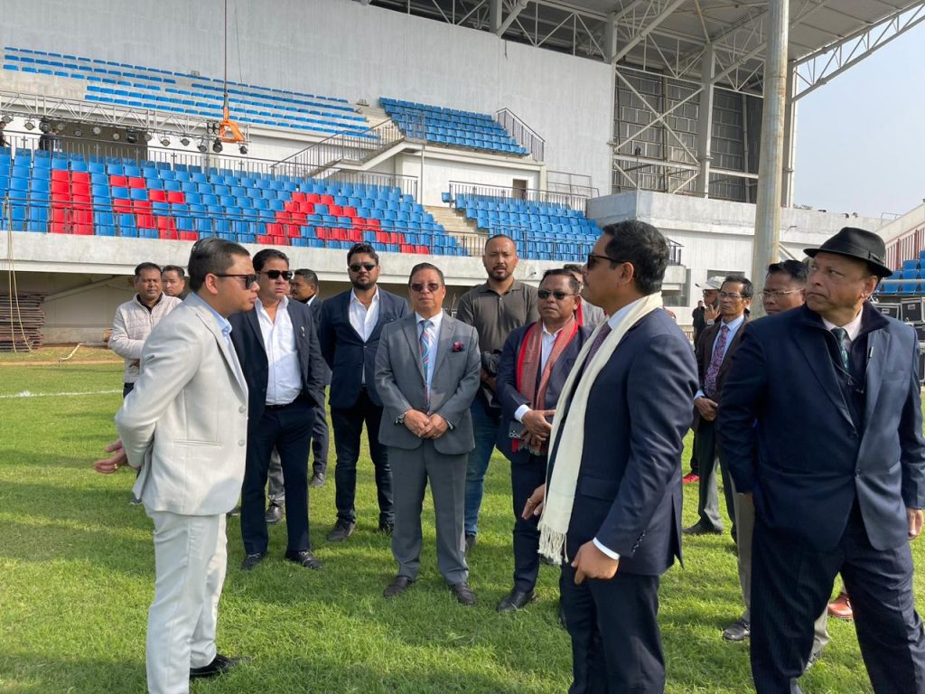 CM Conrad inspects PA Sangma stadium in Tura ahead of 5th Meghalaya Games inauguration by President