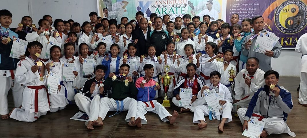 Meghalaya crowned Overall Champs at National Shoto Cup Karate C'ship with 45 gold medals