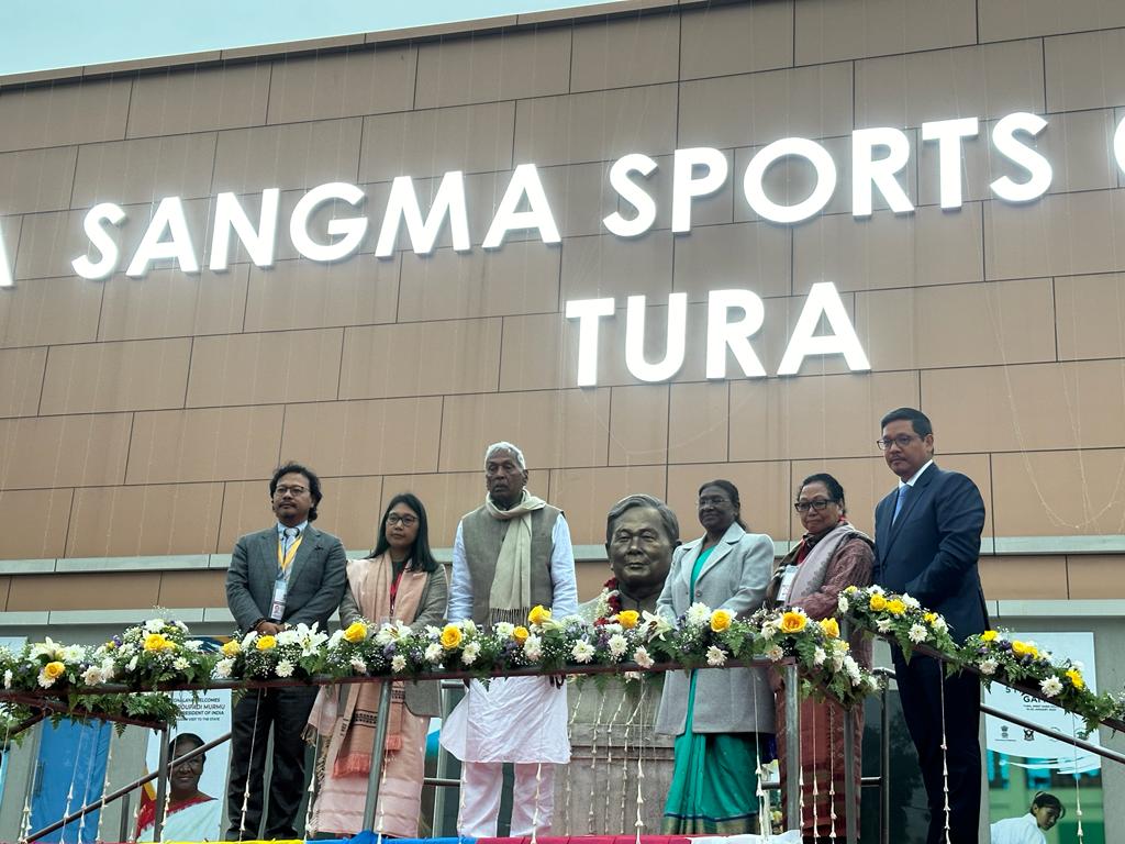 President Droupadi Murmu honours late PA Sangma with floral tribute