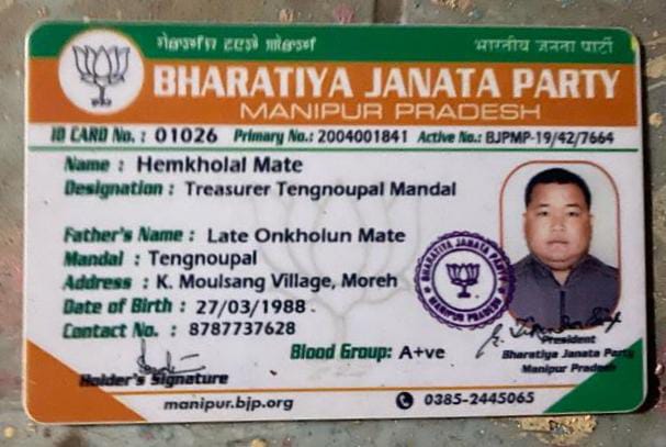 Man held in Manipur SDPO killing case turns out to be BJP leader, expelled