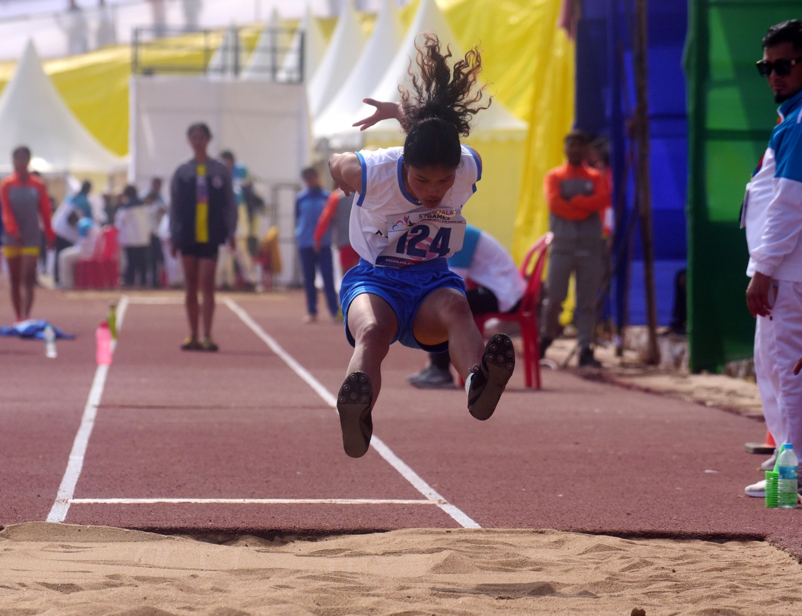 IN PICS |5th Meghalaya Games | Afternoon update | Visuals from Men & Women 4x100m relay race, Long Jump, Archery