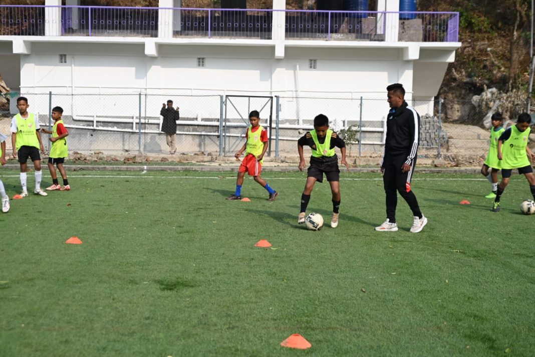 Reliance Foundation Young Academy & District Football Association organise selection trials for boys in Tura