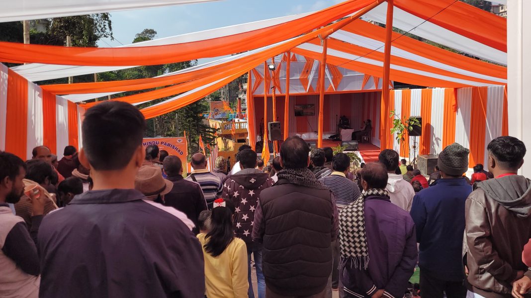 Hindus in Jaiñtia Hills celebrate Ram Mandir inauguration at Jowai's Shiv Mandir Complex