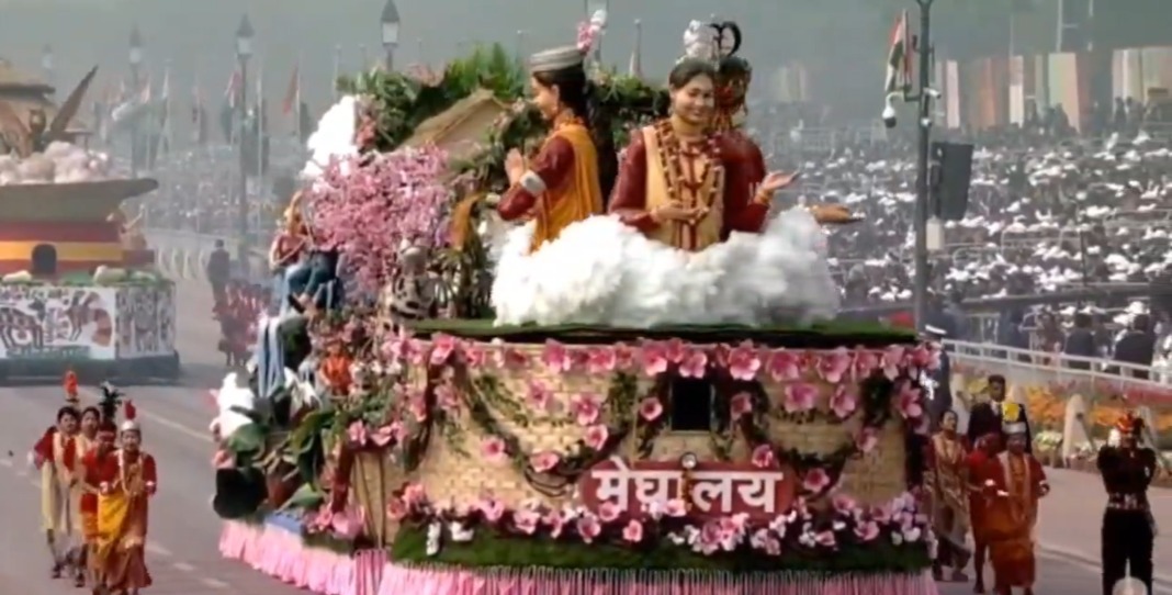 Meghalaya Tableau charms at Republic Day parade with enchanting Cherry Blossom display