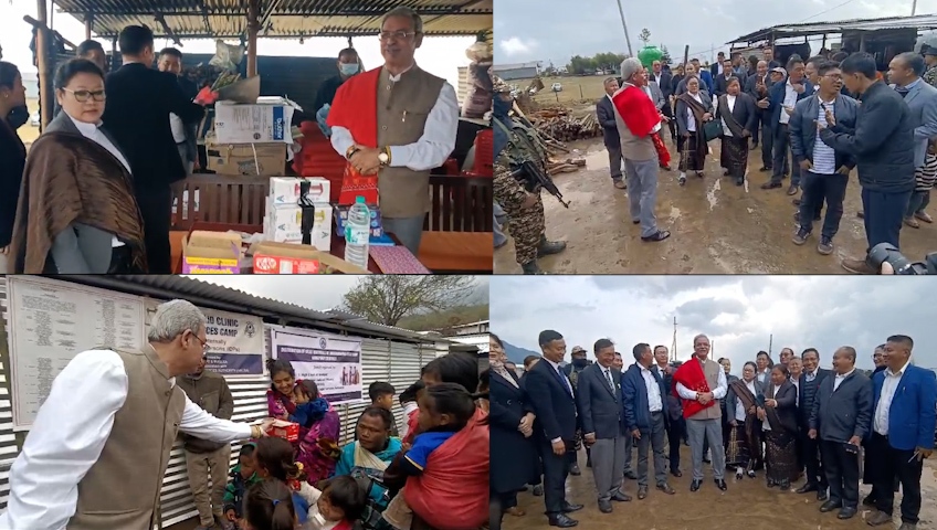 Manipur-ni Chief Justice, Kangpokpi a•jani Relief camp-rangko niea