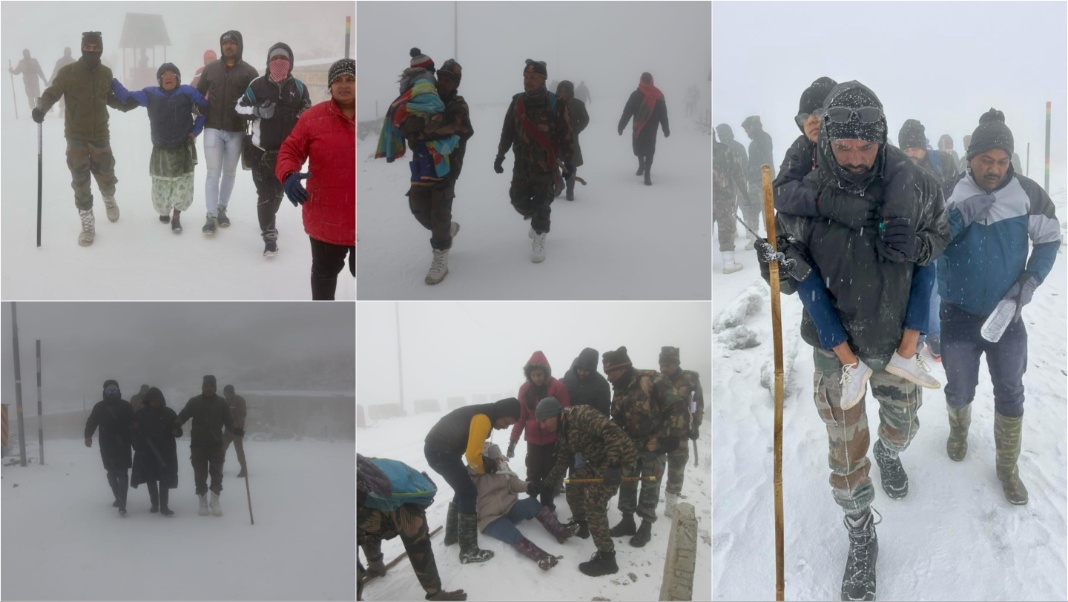 Indian Army rescues over 500 stranded tourists in Sikkim