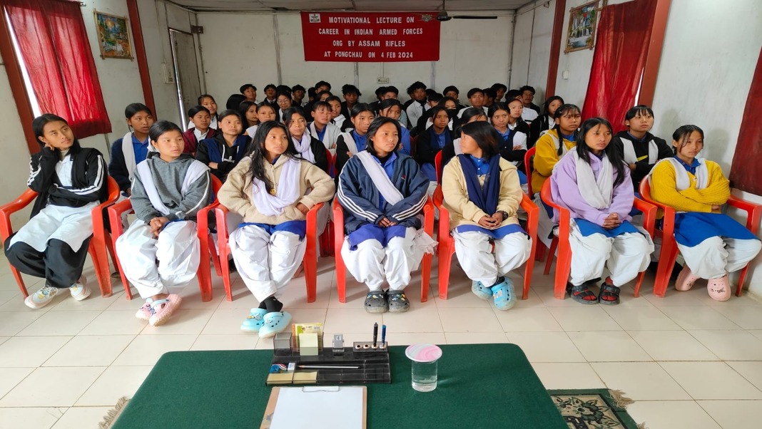 Assam Rifles inspires wancho students in Arunachal for careers in Indian Armed Forces