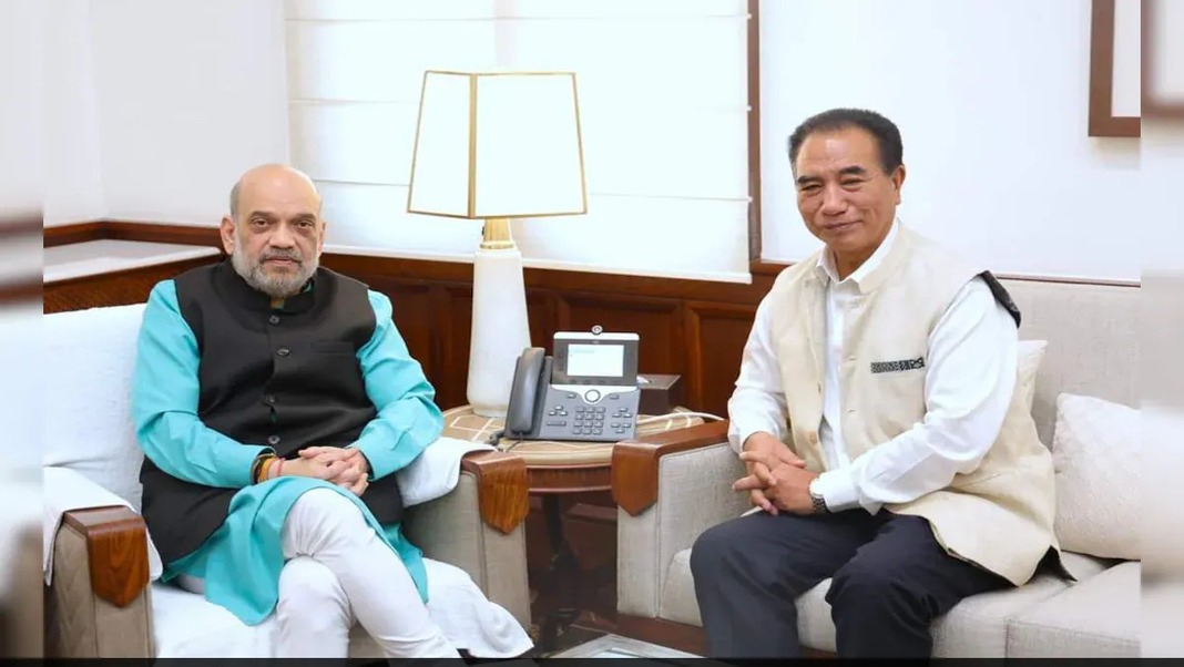 Mizoram CM voices opposition to Indo-Myanmar border fencing in meeting with Amit Shah