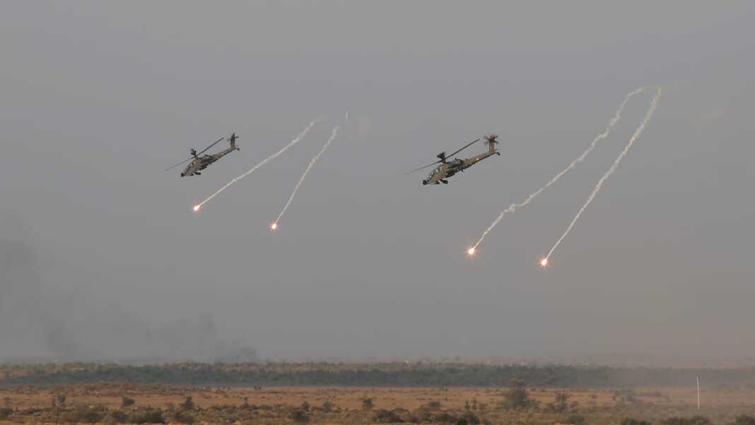 Indian airforce showcase firepower in Rajasthan’s Pokhran