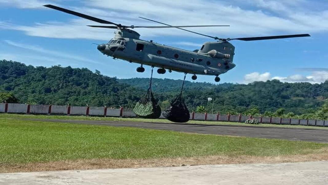 oost to air connectivity in Arunachal, 9 helipads constructed at Chinook