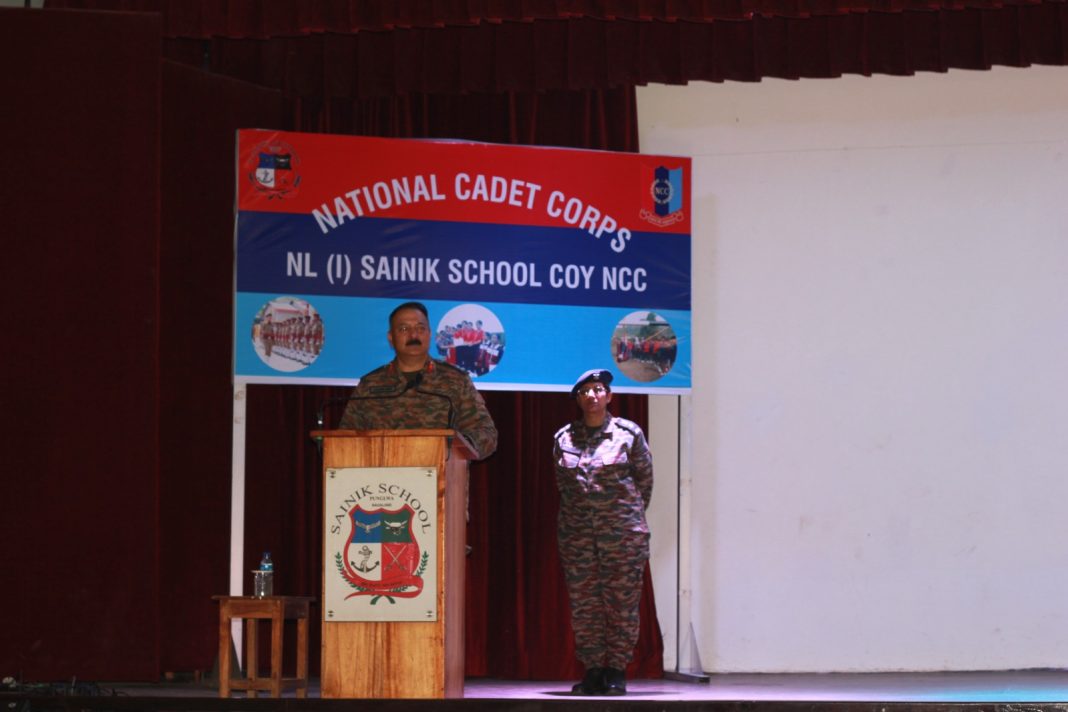 NCC Major Gen. ignites spirit of Duty at Sainik School in Nagaland