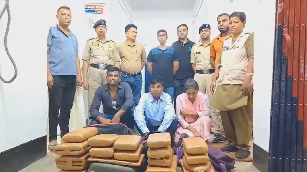 Police nabs drug peddlers with cannabis in Agartala railway station
