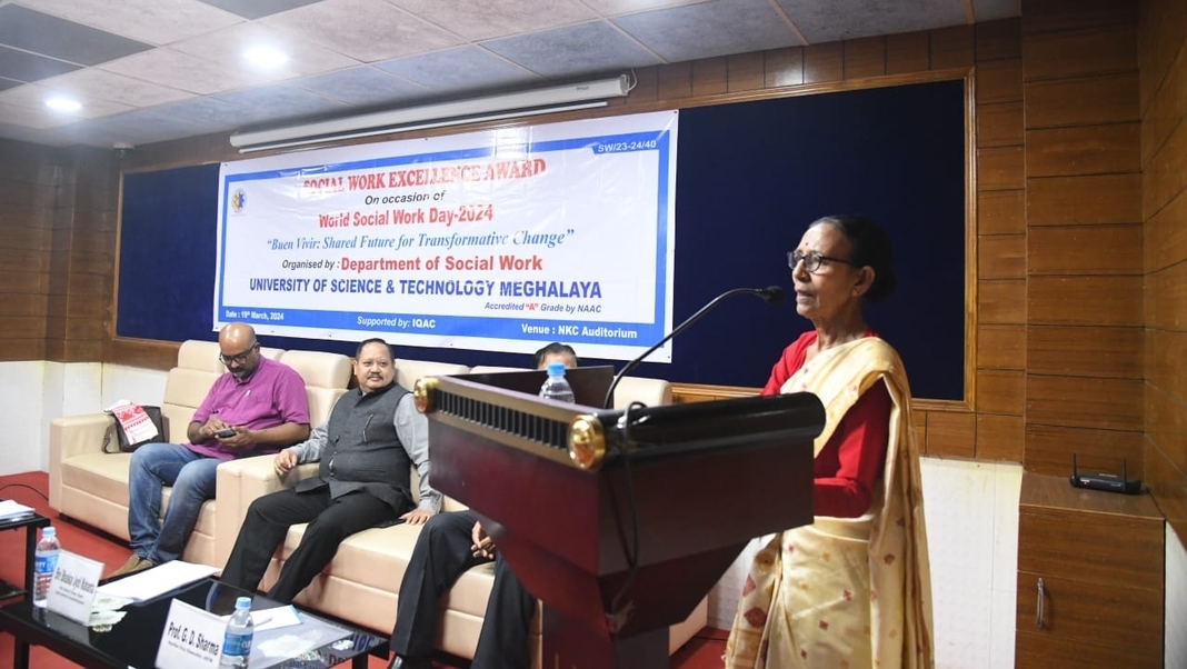 Padma Shri Parbati Barua receives USTM Social Work Excellence Award-2024