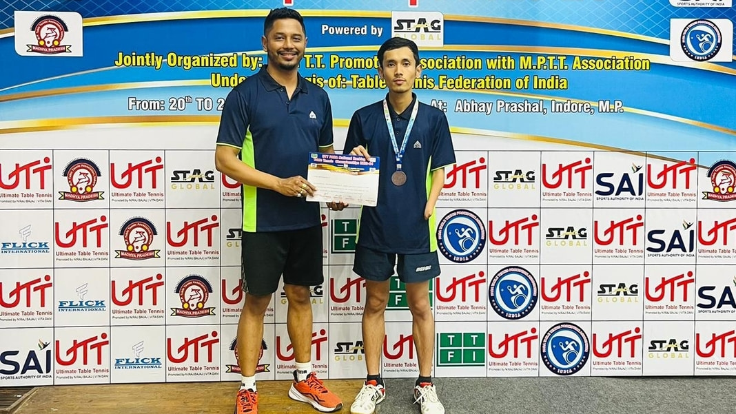 Assam boy clinch Bronze medal at the Para National Ranking Table Tennis Tournament