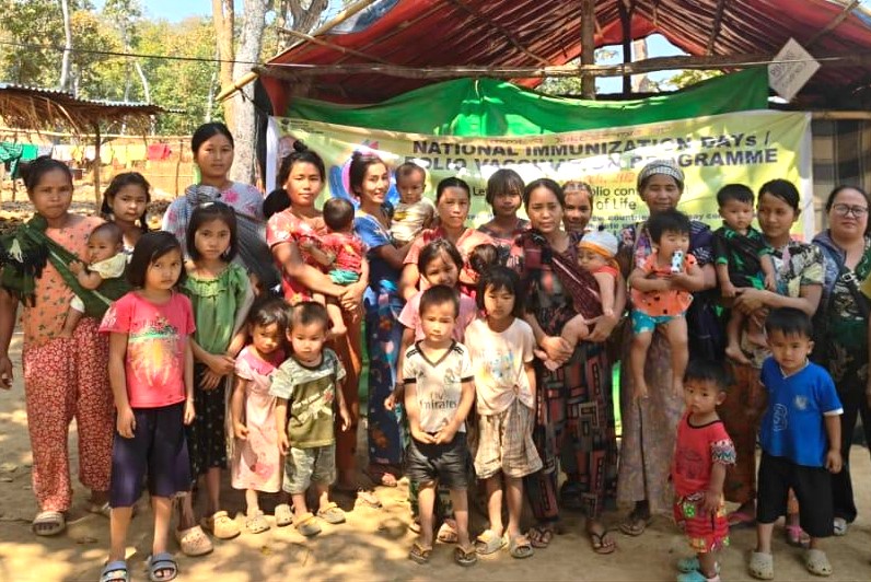 National Immunization Day, Intensified Pulse Polio Immunization Programme 2024-ko ong•atanio Myanmarese bi•sarangnaba Polio Immunization-ko on•a