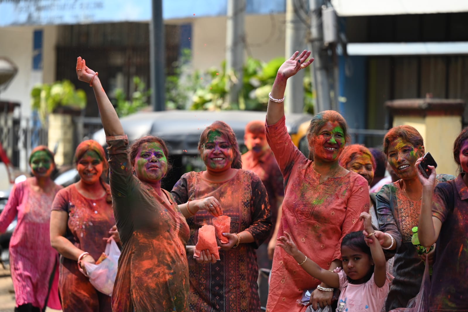 Colors mark celebration of Holi in Tura