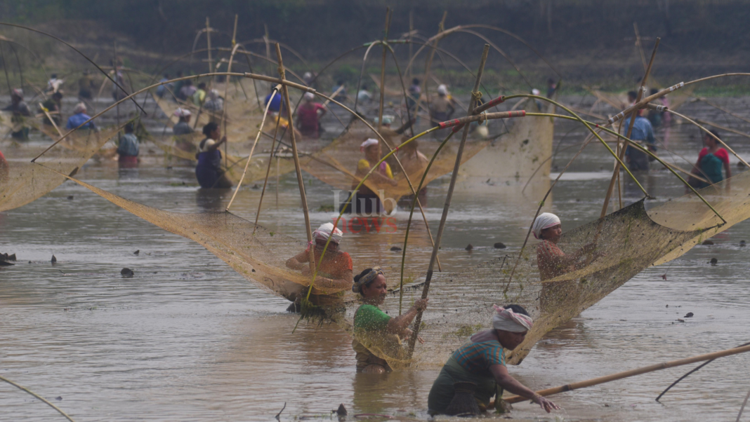 Traditional community fishing held at Boko