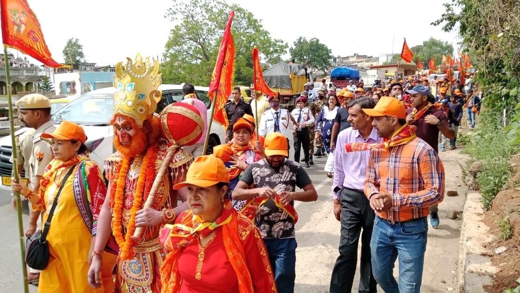 Hanuman Jayanti observed in Shillong, hundreds take part in rally