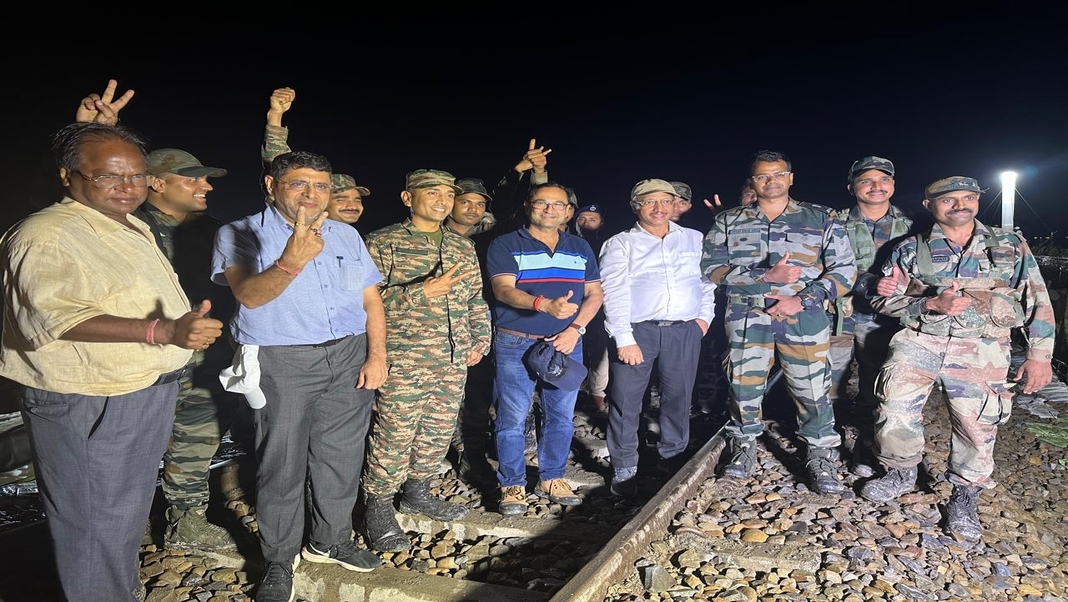 Indian Army Aids NFR in Restoring Train Services After Derailment in Lumding-Badarpur Hill Section