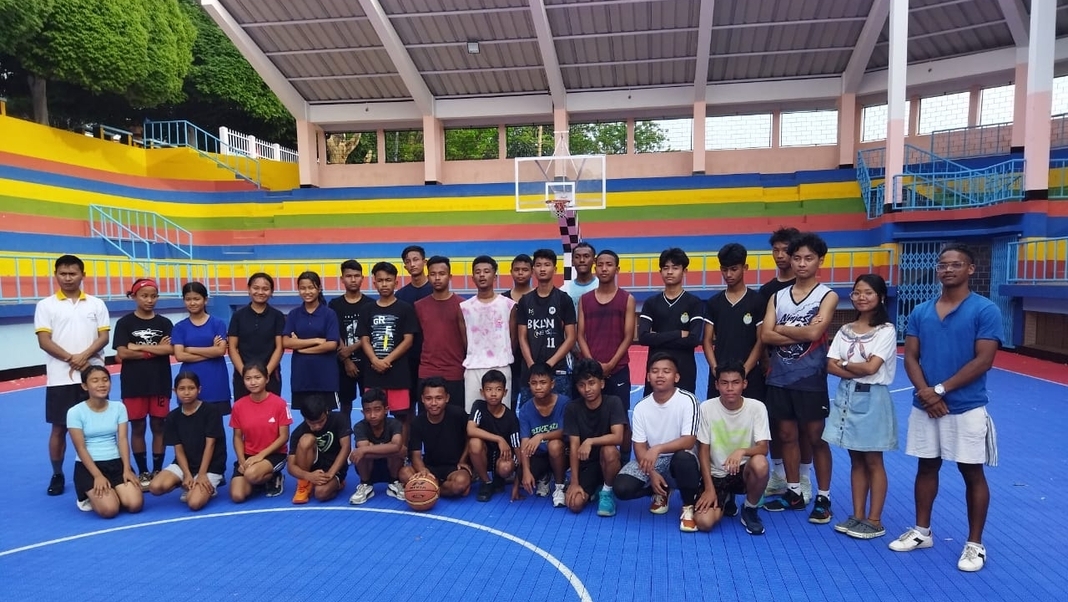 First phase of U-18 Basketball trials held for State team in Tura