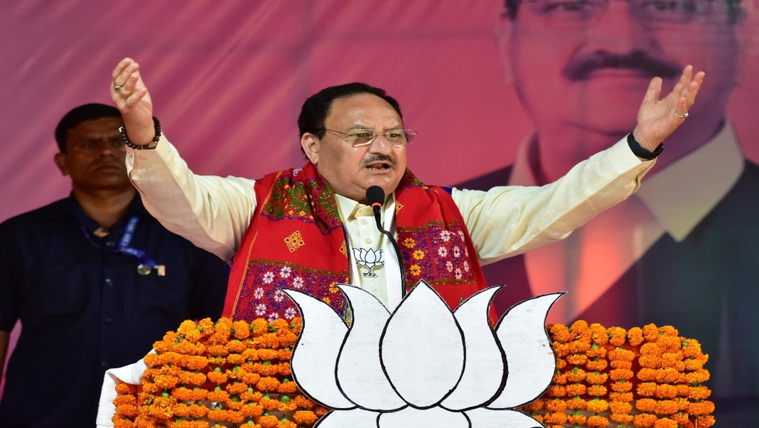 BJP’s National President JP Nadda addresses public rally in Kokrajhar to garner support for NDA candidate, slams opposition for decades of negligence