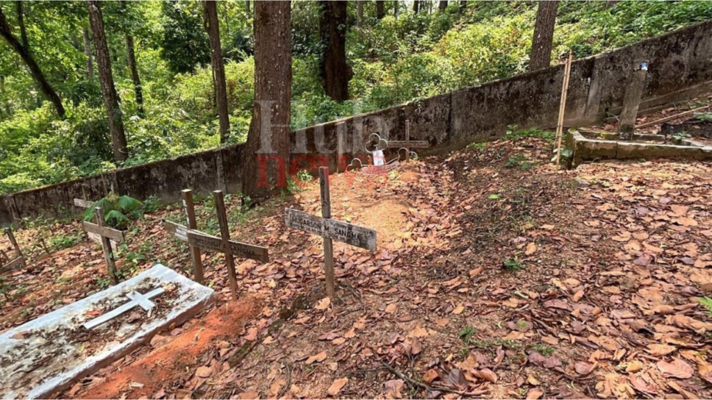 Tura catholic cemetery targeted by robbers who steal several steel crosses