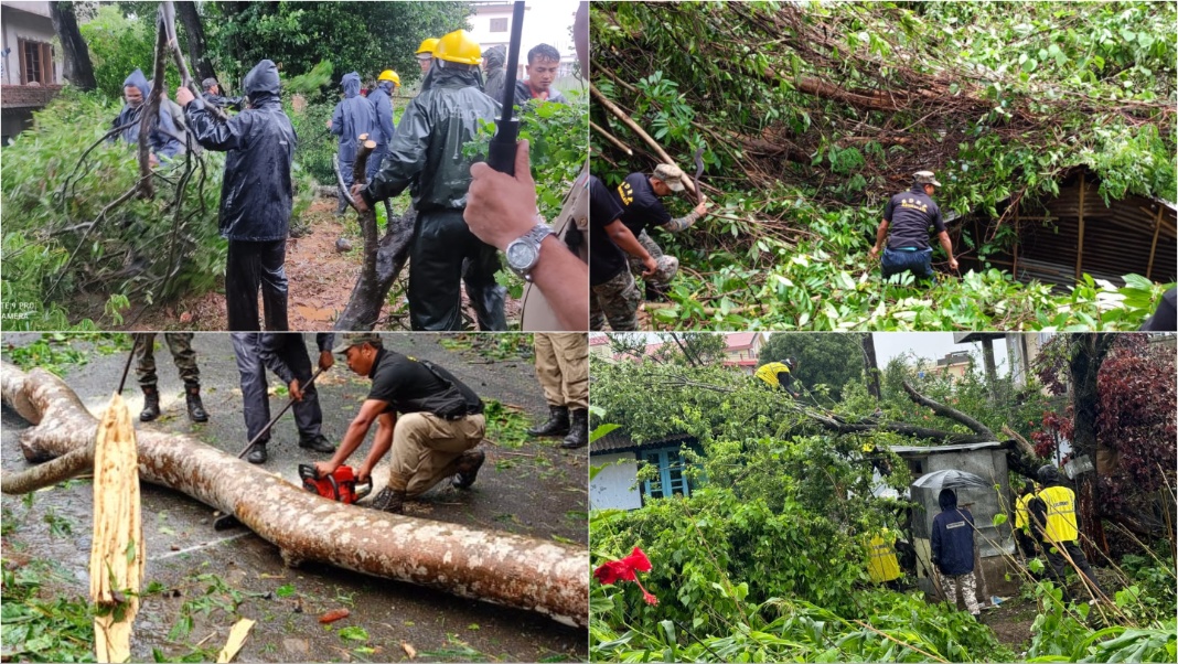 SDRF & CDHG swings into action amidst onslaught of Cyclone REMAL in Meghalaya