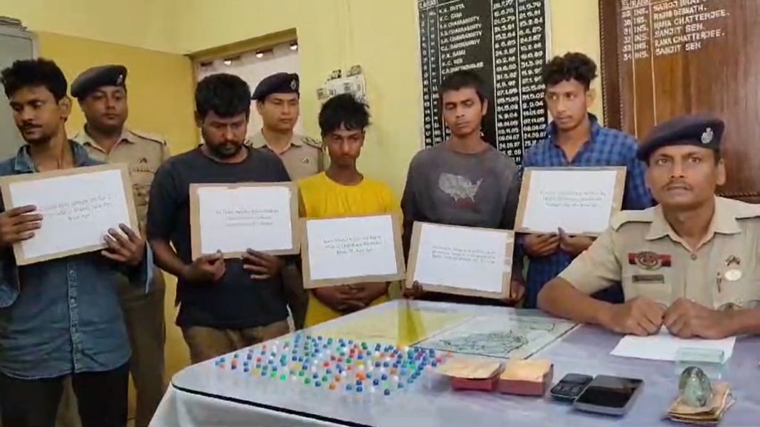 Drug haul busted in Agartala, five drug traffickers apprended with brown sugar