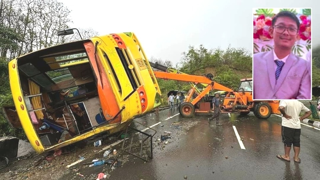 Assam: Tripura Bound Bus Overturns in Dima Hasao, One Killed, Many Injured