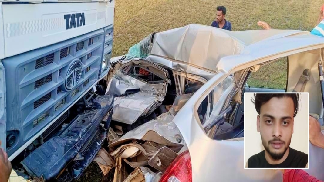 Stone-Laden Dumper Collides with Maruti Alto, One Dead, Two Critically Injured